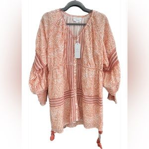 Marea by Liz Joy dress (Ash & Eden) - Coral sunset dress - size S